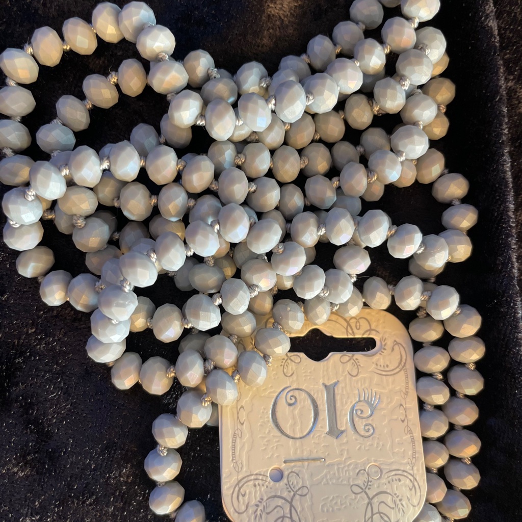 Ole' Grey Glass Beads